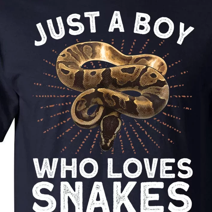 Funny Snake Art For Boys Reptile Animal Snake Lover Tall T-Shirt