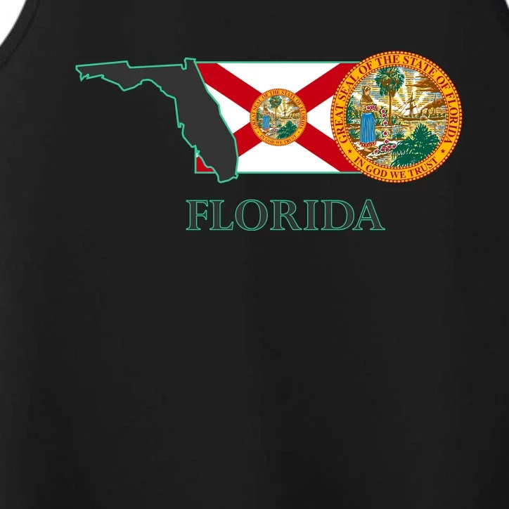 Florida Seal And Flag Performance Tank