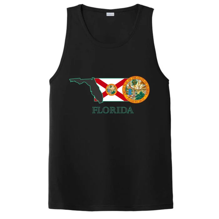 Florida Seal And Flag Performance Tank