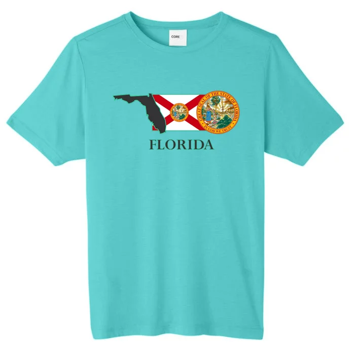 Florida Seal And Flag ChromaSoft Performance T-Shirt