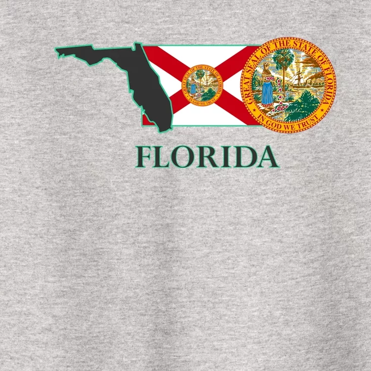 Florida Seal And Flag Toddler T-Shirt