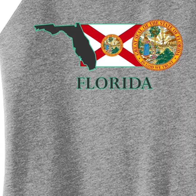 Florida Seal And Flag Women’s Perfect Tri Rocker Tank