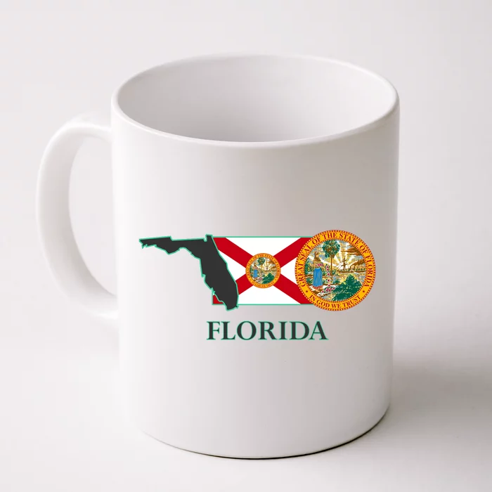 Florida Seal And Flag Front & Back Coffee Mug