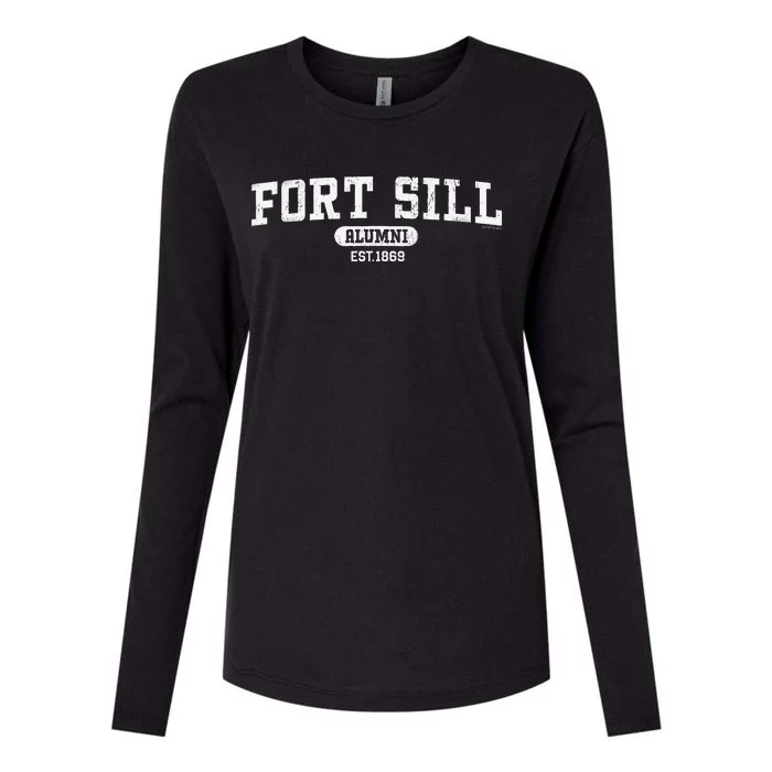 Fort Sill Alumni Army Artillery School Oklahoma Womens Cotton Relaxed Long Sleeve T-Shirt