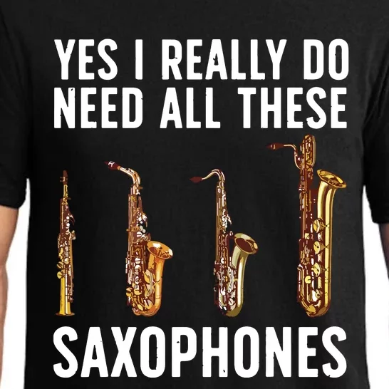 Funny Saxophone Art For Men Women Sax Player Musician Pajama Set