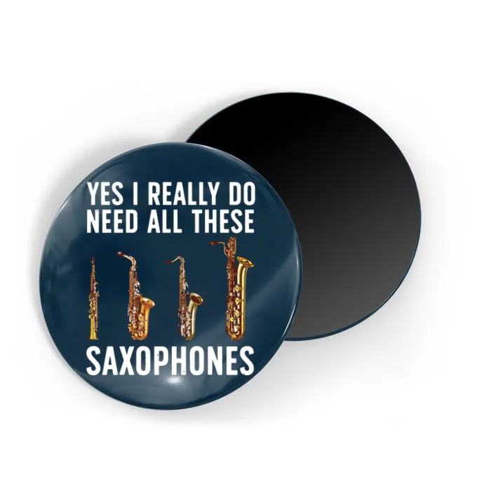 Funny Saxophone Art For Men Women Sax Player Musician Magnet