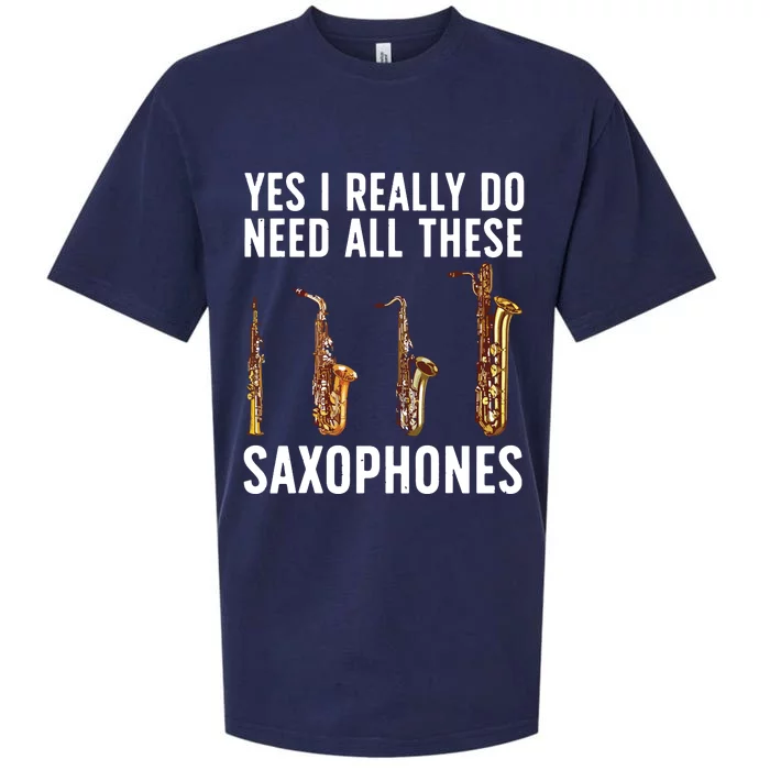 Funny Saxophone Art For Men Women Sax Player Musician Sueded Cloud Jersey T-Shirt