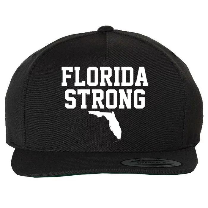 Florida Strong Awareness Hurricane Milton Wool Snapback Cap