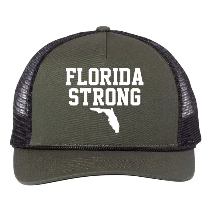 Florida Strong Awareness Hurricane Milton Retro Rope Trucker Hat Cap