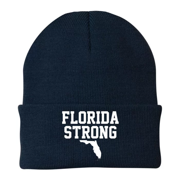 Florida Strong Awareness Hurricane Milton Knit Cap Winter Beanie