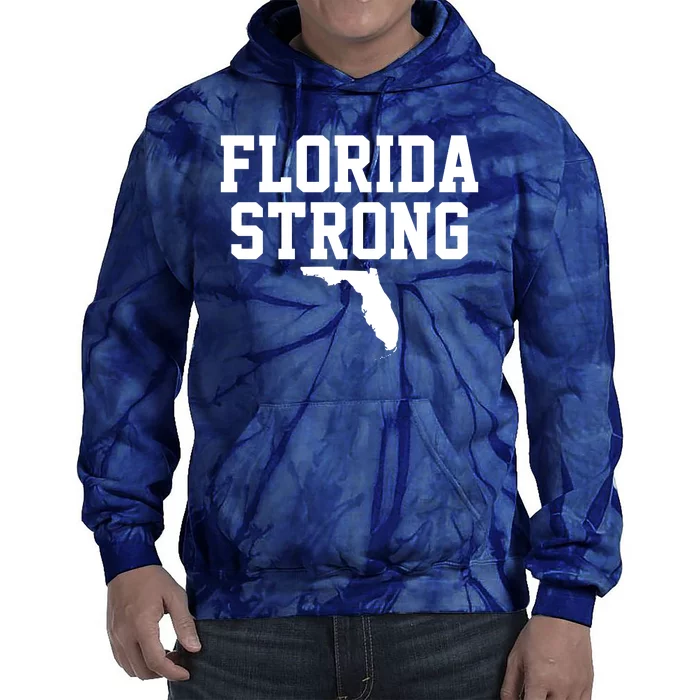 Florida Strong Awareness Hurricane Milton Tie Dye Hoodie