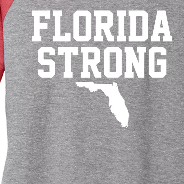 Florida Strong Awareness Hurricane Milton Women's Tri-Blend 3/4-Sleeve Raglan Shirt