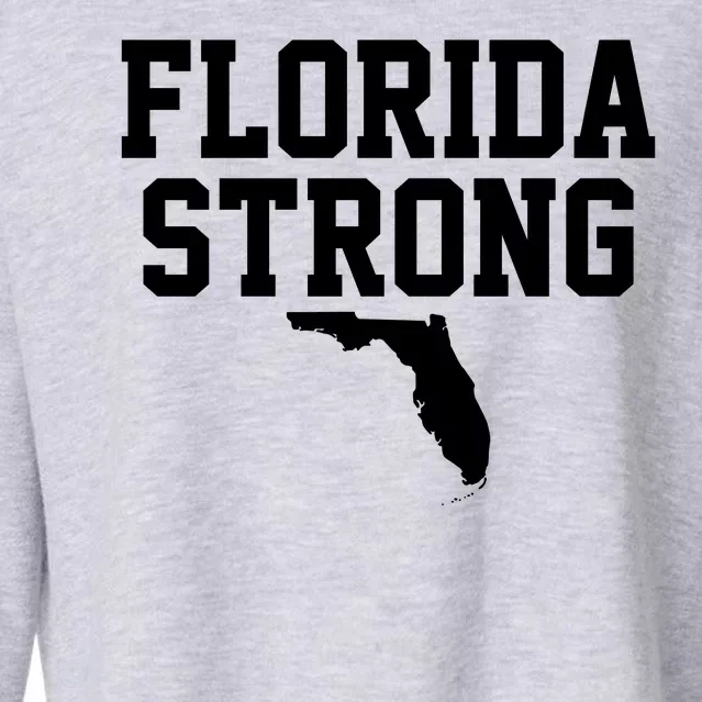 Florida Strong Awareness Hurricane Milton Cropped Pullover Crew