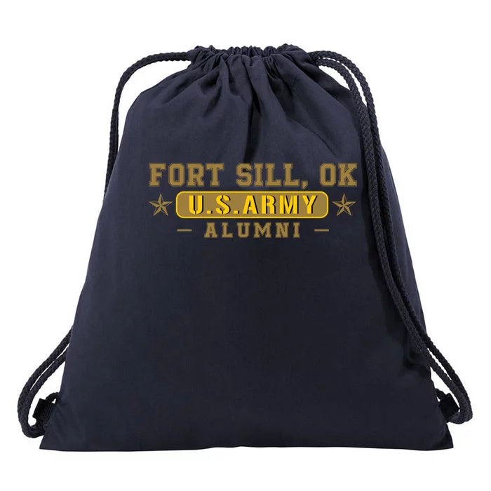 Fort Sill Army Alumni Oklahoma Ok Army Base Vintage Cute Gift Drawstring Bag