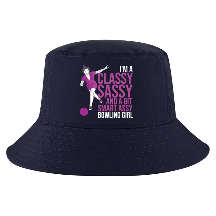 Funny Smart Assy Bowling Gift For Classy Bowler Women Cool Comfort Performance Bucket Hat