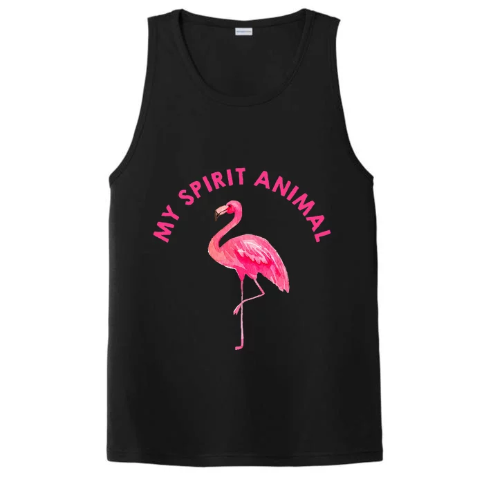 Flamingo Spirit Animal Cute Flamingo Lover Performance Tank