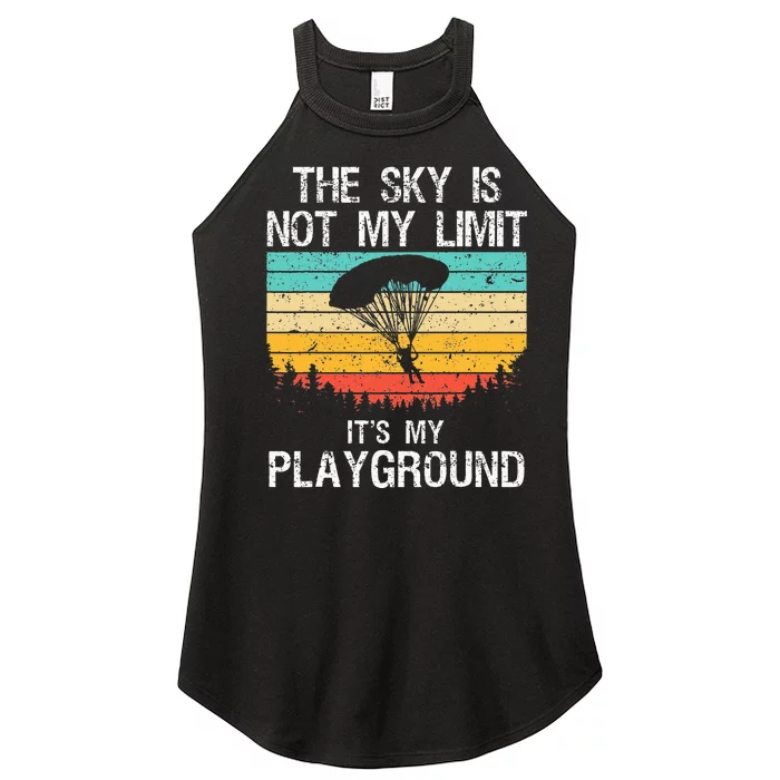 Funny Skydiving Art For Men Women Skydive Lover Skydiver Women’s Perfect Tri Rocker Tank