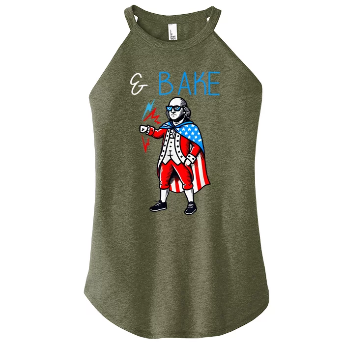 Funny Shake And Bake 4th Of July Couple Matching & Bake Women’s Perfect Tri Rocker Tank