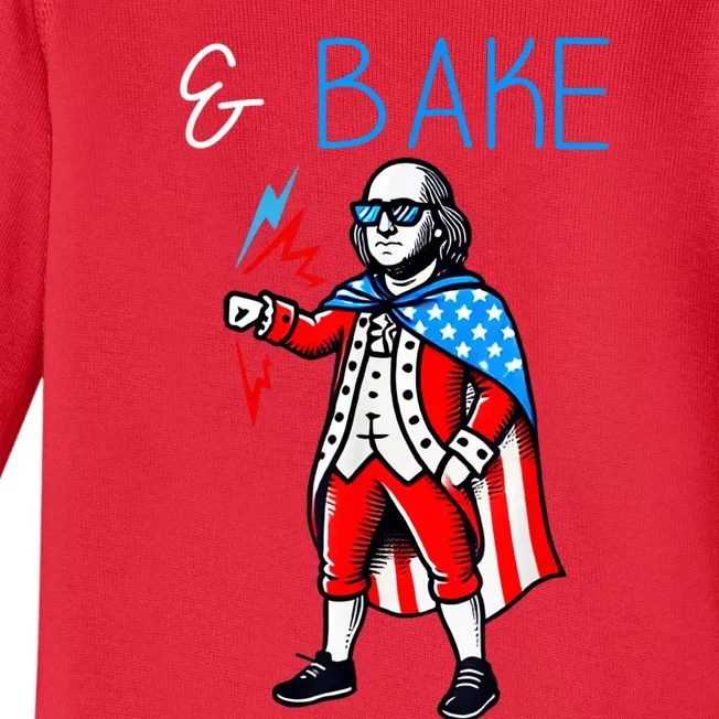 Funny Shake And Bake 4th Of July Couple Matching & Bake Baby Long Sleeve Bodysuit