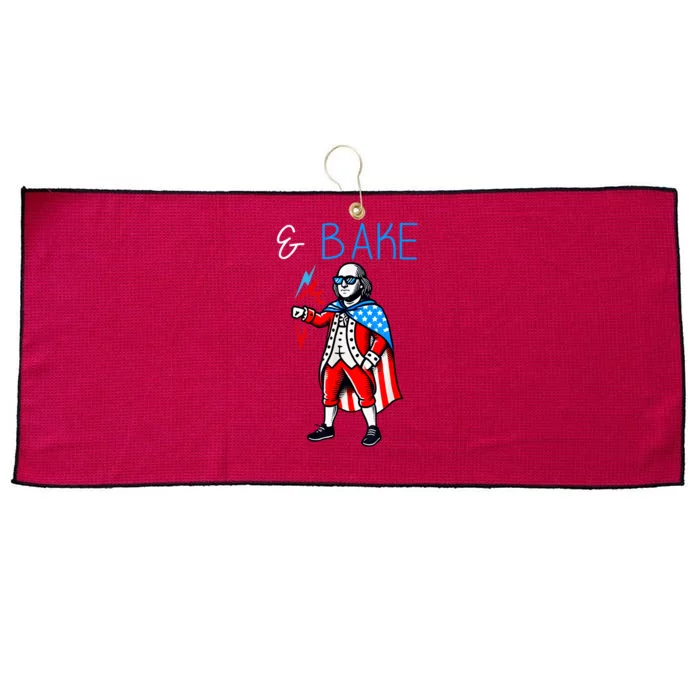 Funny Shake And Bake 4th Of July Couple Matching & Bake Large Microfiber Waffle Golf Towel