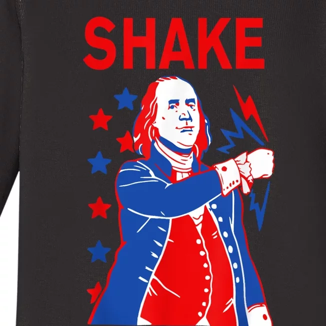 Funny Shake And Bake 4th Of July Couple Matching Baby Long Sleeve Bodysuit