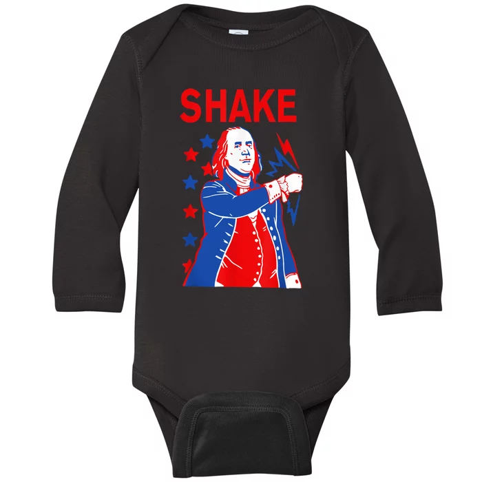 Funny Shake And Bake 4th Of July Couple Matching Baby Long Sleeve Bodysuit