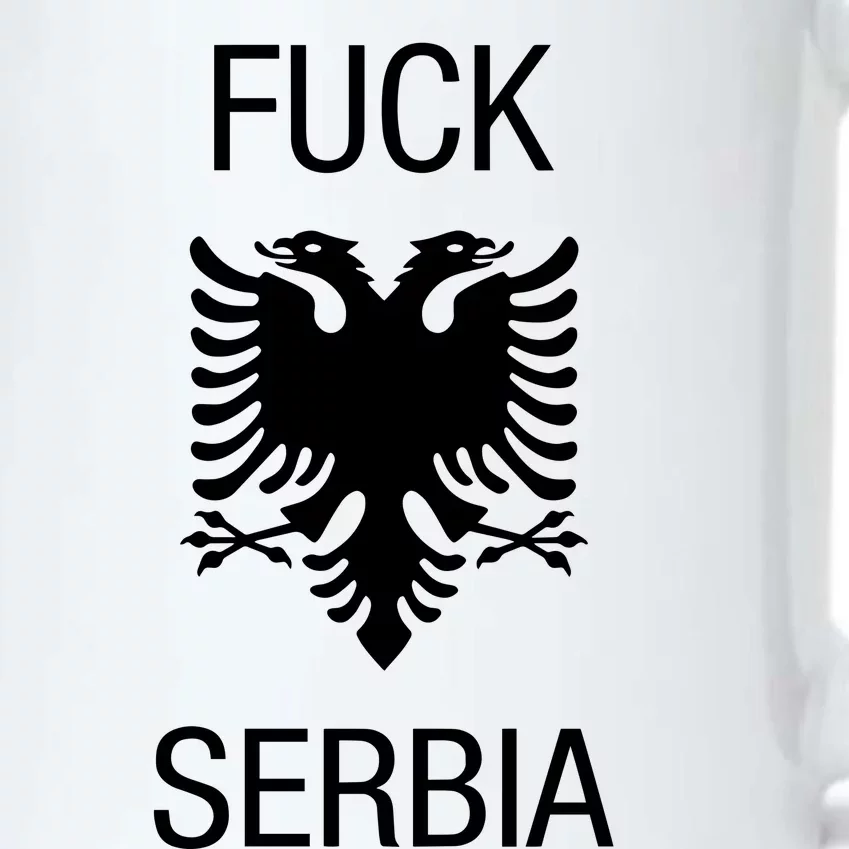 Fuck Serbia Albanian Flag Black Color Changing Mug