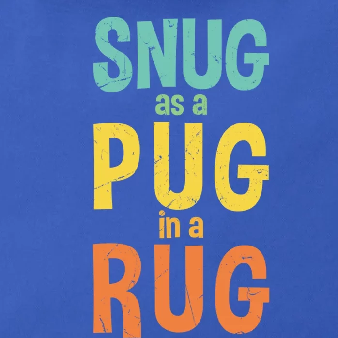 Funny Snug As A Pug In A Rug Rhyme Rug Makers Gift Zip Tote Bag