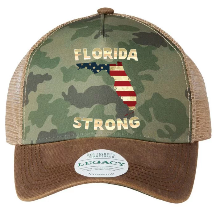 Florida Strong American Flag Cool Fl Flags Legacy Tie Dye Trucker Hat