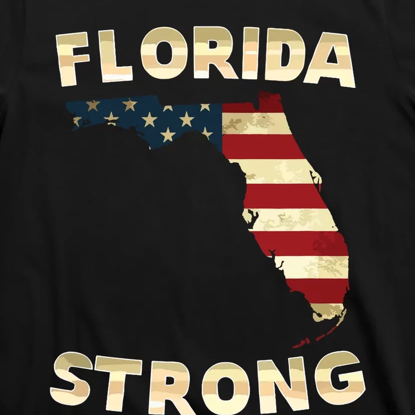 Florida Strong American Flag Cool Fl Flags T-Shirt