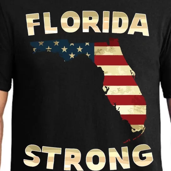 Florida Strong American Flag Cool Fl Flags Pajama Set