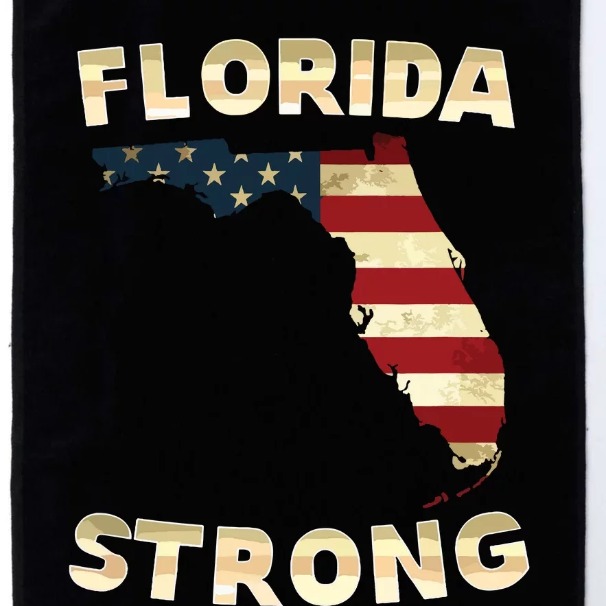 Florida Strong American Flag Cool Fl Flags Platinum Collection Golf Towel