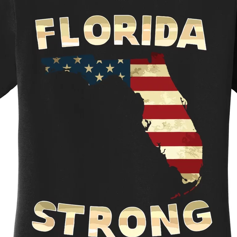 Florida Strong American Flag Cool Fl Flags Women's T-Shirt