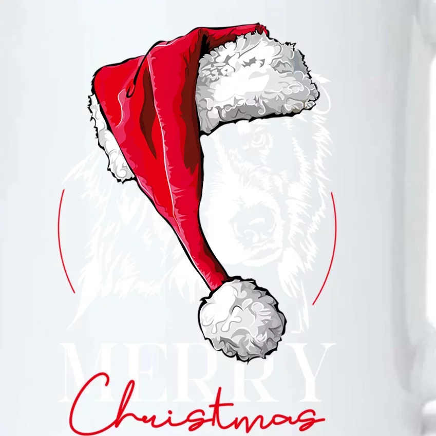 Funny Santa Aussie Australian Shepherd Merry Christmas Dog Gift Black Color Changing Mug