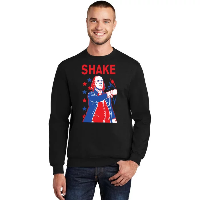 Funny Shake And Bake 4th Of July Couple Matching Tall Sweatshirt