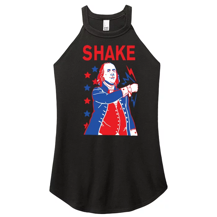 Funny Shake And Bake 4th Of July Couple Matching Women’s Perfect Tri Rocker Tank