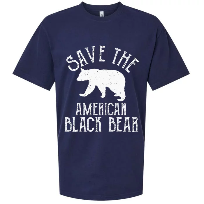 Funny Save American Black Bear Sueded Cloud Jersey T-Shirt