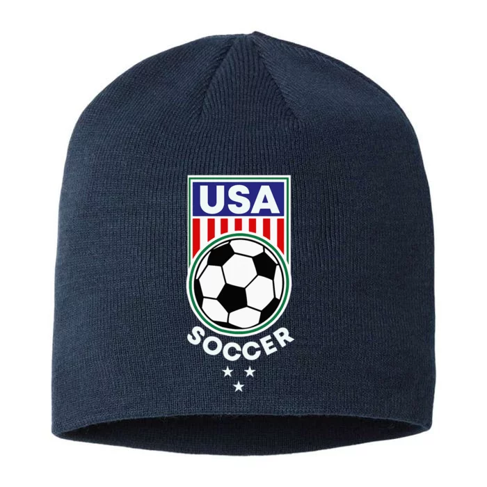 Football Soccer Awesome USA Soccer 8 1/2in Sustainable Knit Beanie