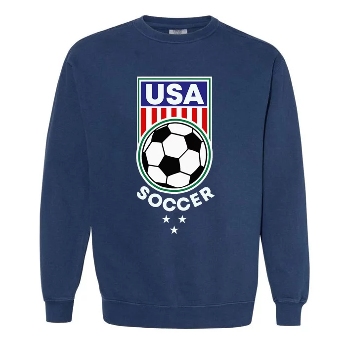 Football Soccer Awesome USA Soccer Garment-Dyed Sweatshirt