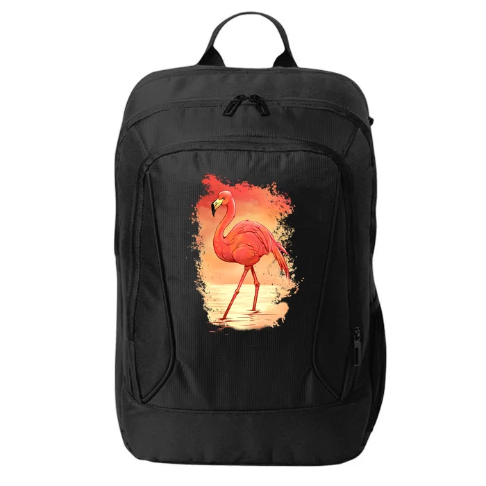 Flamingo Sunset Art City Backpack