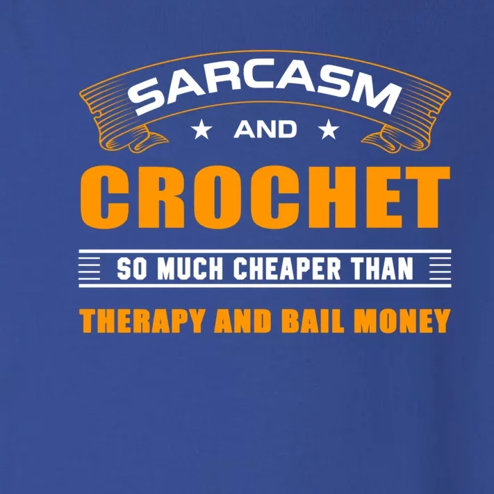 Funny Sarcasm And Crochet For Crocheting Lovers Gift Toddler Long Sleeve Shirt