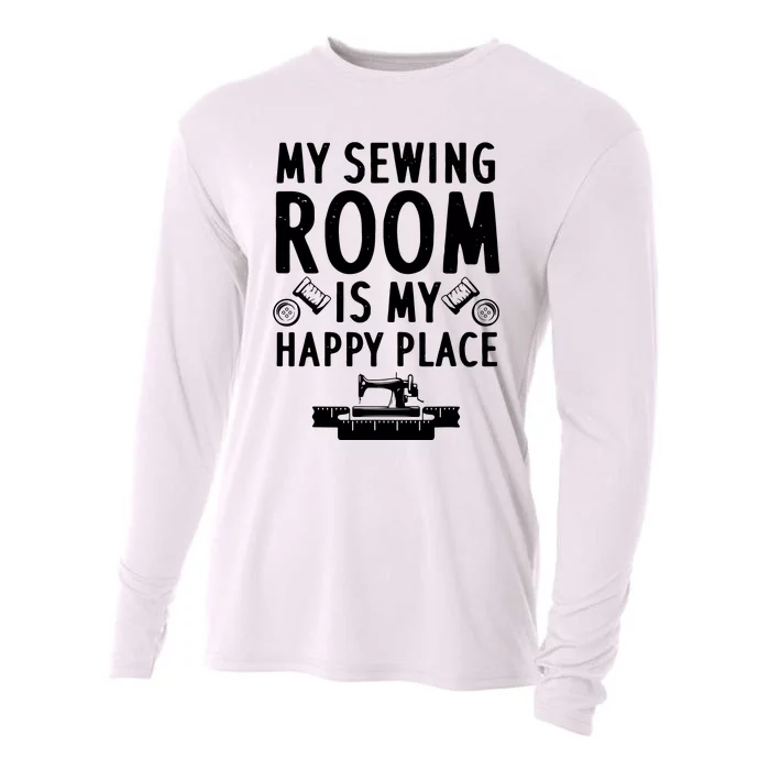 Funny Sewing Art For Men Women Quilting Sewing Machine Lover Cooling Performance Long Sleeve Crew