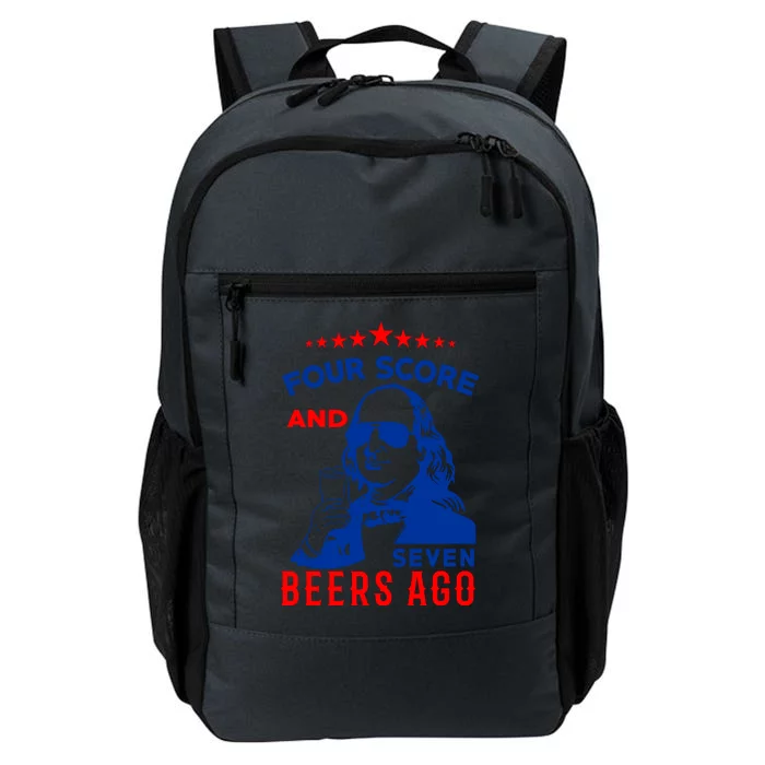 Four Score And Seven Beers Ago 4th Of July USA Merica Daily Commute Backpack