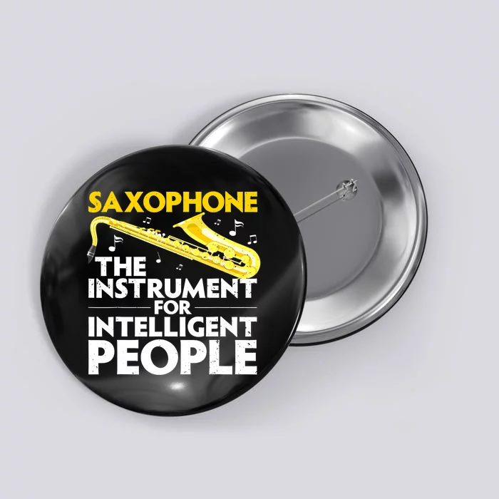 Funny Saxophone Art Sax Lover Saxophone Player Button