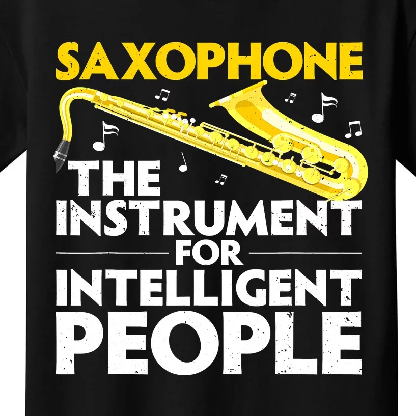 Funny Saxophone Art Sax Lover Saxophone Player Kids T-Shirt