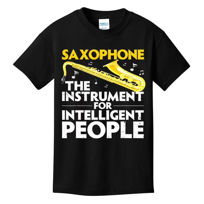 Funny Saxophone Art Sax Lover Saxophone Player Kids T-Shirt