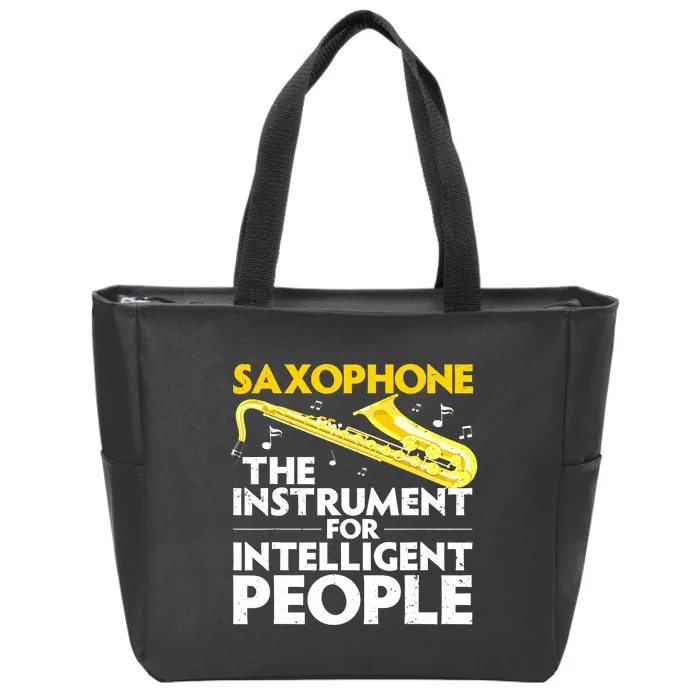 Funny Saxophone Art Sax Lover Saxophone Player Zip Tote Bag