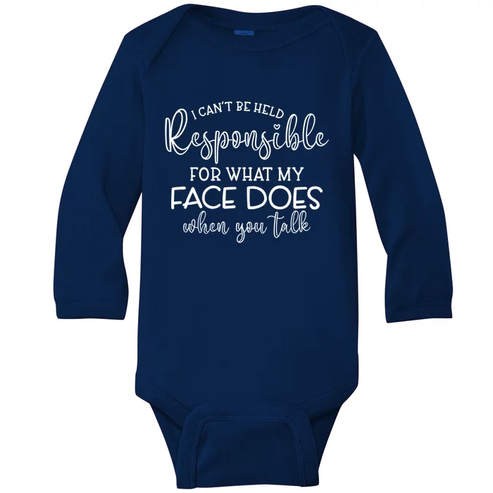 Funny Sarcastic And Sassy Saying Cute Gift Baby Long Sleeve Bodysuit