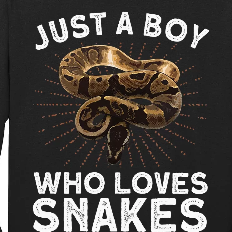 Funny Snake Art Reptile Animal Snake Lover Tall Long Sleeve T-Shirt