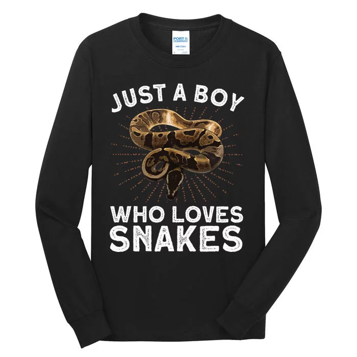 Funny Snake Art Reptile Animal Snake Lover Tall Long Sleeve T-Shirt